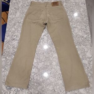 Vintage 90s Levi's Bootcut Beige Jeans Made In Italy Fits 28W 29L